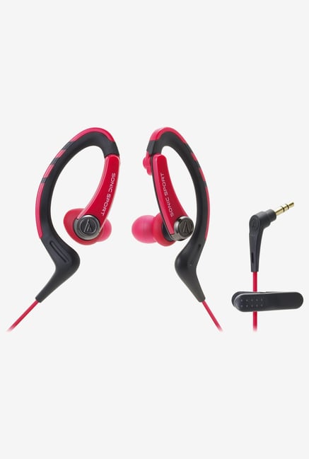 Audio-Technica SPORT1 In The Ear Headphones Red Audio-Technica SPORT1 In The Ear Headphones Red