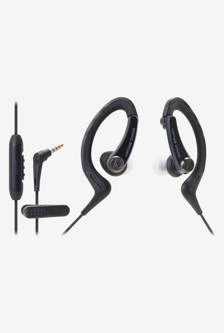 Audio-Technica SPORT1iS In The Ear Headphones Black Audio-Technica SPORT1iS In The Ear Headphones Black