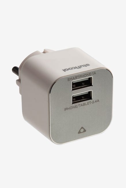 Stuffcool Summit Dual USB WCSMT 2.4A Wall Charger White Stuffcool Summit Dual USB WCSMT 2.4A Wall Charger White