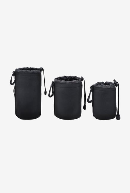 Ecost Lens S-M-L Lens Pouch Set of 3 Black Ecost Lens S-M-L Lens Pouch Set of 3 Black