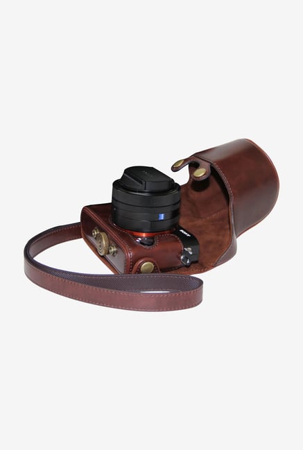 MegaGear Ever Ready Leather Camera Case Dark Brown MegaGear Ever Ready Leather Camera Case Dark Brown