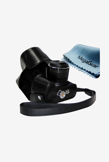 MegaGear Ever Ready MG318 Leather Camera Case Black MegaGear Ever Ready MG318 Leather Camera Case Black