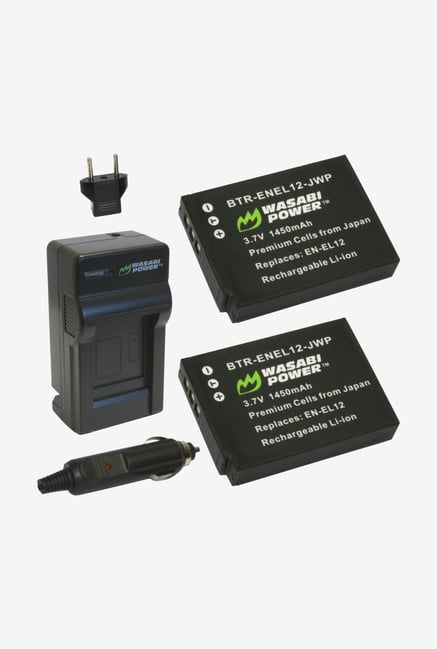 Wasabi Power Battery And Charger For Nikon En-El12 And Nikon Coolpix Aw100 - 2 Pack Wasabi Power Battery And Charger For Nikon En-El12 And Nikon Coolpix Aw100 - 2 Pack