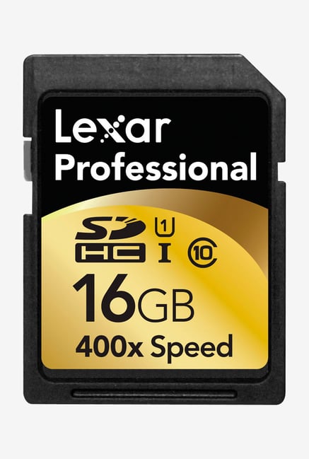 Lexar Professional 400X 16 GB Flash Memory Card Black Lexar Professional 400X 16 GB Flash Memory Card Black