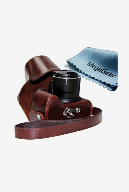 MegaGear Ever Ready MG319 Leather Camera Case Dark Brown MegaGear Ever Ready MG319 Leather Camera Case Dark Brown