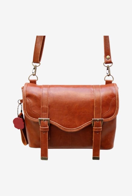 Cosmos Vintage CAM-TBAG-PU-2F Camera Bag Brown Cosmos Vintage CAM-TBAG-PU-2F Camera Bag Brown