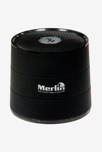 Merlin Bluetooth Speaker with Built-in MP3 Player Black Merlin Bluetooth Speaker with Built-in MP3 Player Black
