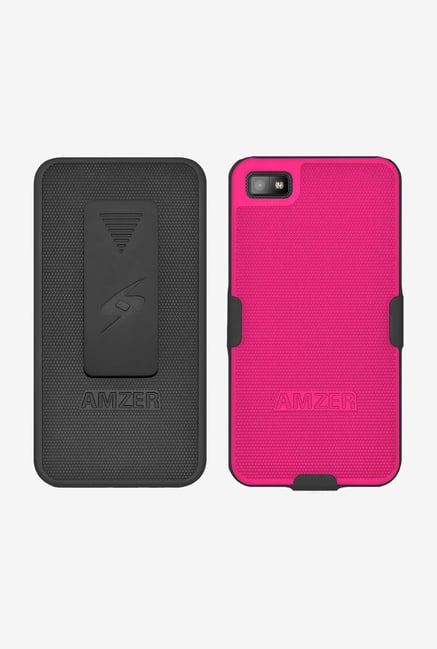 Amzer Shellster Shell Case Black & Pink for BlackBerry Z10 Amzer Shellster Shell Case Black & Pink for BlackBerry Z10