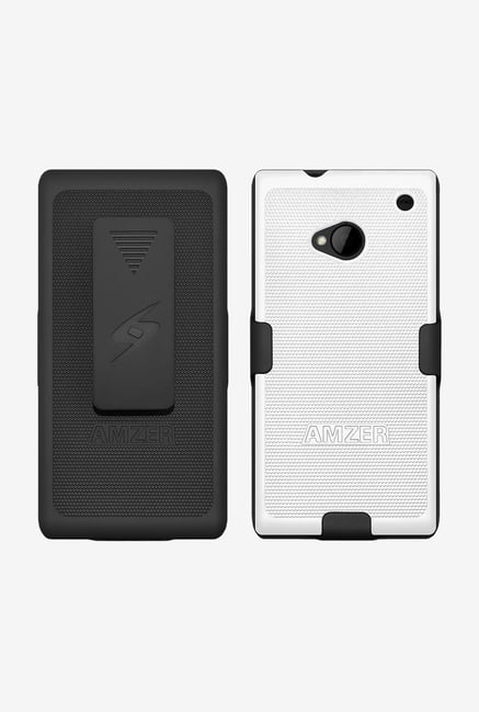 Amzer Shellster Shell Case Black & White for HTC One M7 Amzer Shellster Shell Case Black & White for HTC One M7