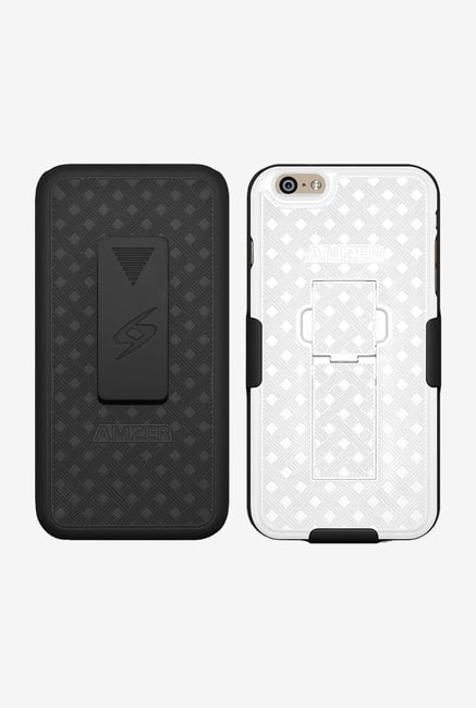Amzer Shellster Case with Kickstand Black/White for iPhone 6 Amzer Shellster Case with Kickstand Black/White for iPhone 6