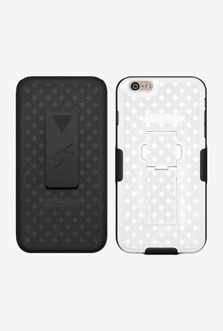 Amzer Shellster Case with Kickstand Black/White for iPhone6+ Amzer Shellster Case with Kickstand Black/White for iPhone6+