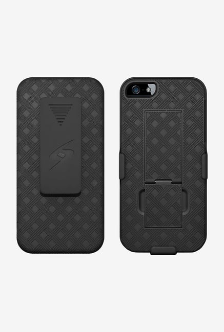 Amzer Shellster Case with Kickstand Black for iPhone 5 Amzer Shellster Case with Kickstand Black for iPhone 5