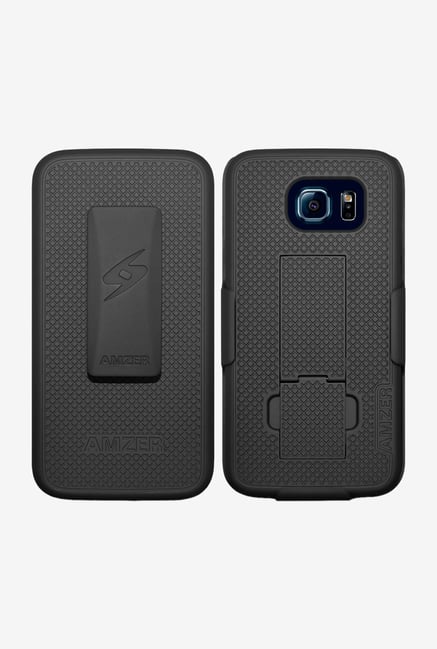 Amzer Shellster Case with Kickstand Black for Galaxy S6 Amzer Shellster Case with Kickstand Black for Galaxy S6