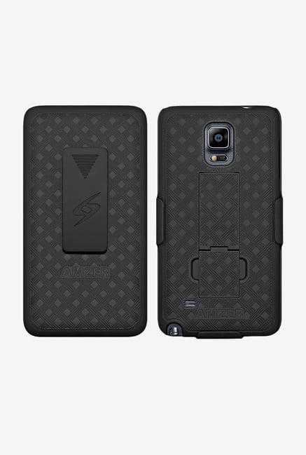 Amzer Shellster Case with Kickstand Black for Galaxy Note 4 Amzer Shellster Case with Kickstand Black for Galaxy Note 4