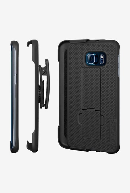 Amzer Shellster Case with Kickstand Black for GalaxyS6 Edge+ Amzer Shellster Case with Kickstand Black for GalaxyS6 Edge+