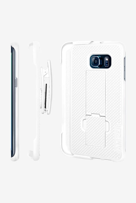 Amzer Shellster Case with Kickstand White for GalaxyS6 Edge+ Amzer Shellster Case with Kickstand White for GalaxyS6 Edge+