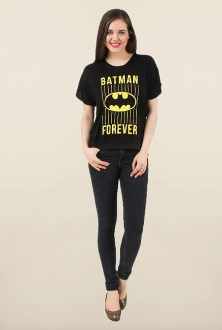 Batgirl Black Printed Top Batgirl Black Printed Top