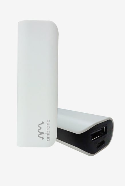 Ambrane 2200 mAh P-201 Power Bank White Ambrane 2200 mAh P-201 Power Bank White