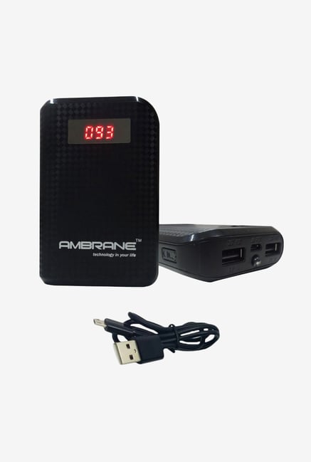 Ambrane 6000 mAh P-6000 Power Bank Black Ambrane 6000 mAh P-6000 Power Bank Black
