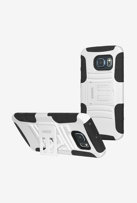 Amzer Hybrid Kickstand Case White & Black for Samsung S6edge Amzer Hybrid Kickstand Case White & Black for Samsung S6edge