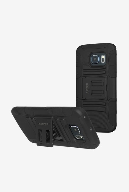 Amzer Hybrid Kickstand Case Black for Samsung S6 edge Amzer Hybrid Kickstand Case Black for Samsung S6 edge