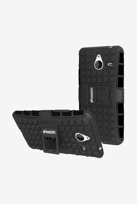 Amzer Hybrid Warrior Case Black for Lumia 640 XL Amzer Hybrid Warrior Case Black for Lumia 640 XL