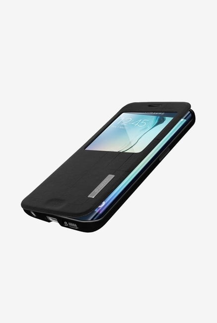 Amzer Flip Case with Quick View Black for Samsung S6 edge Amzer Flip Case with Quick View Black for Samsung S6 edge