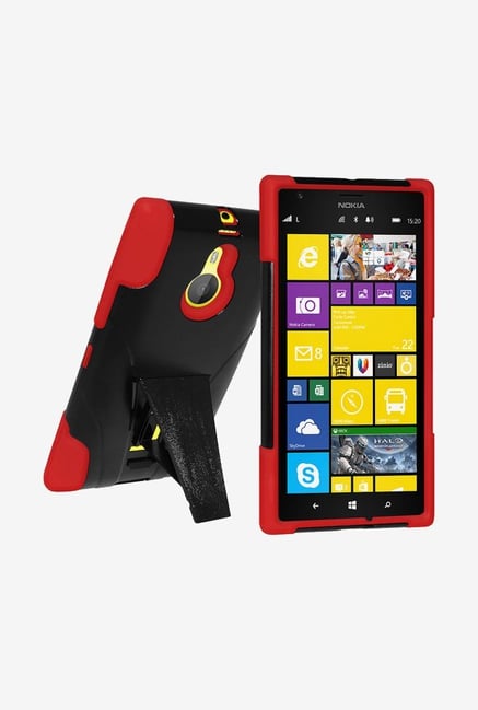 Amzer Dual Layer Hybrid Case Black & Red for Lumia 1520 Amzer Dual Layer Hybrid Case Black & Red for Lumia 1520
