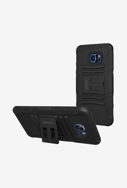 Amzer Hybrid Kickstand Case Black for Samsung S6 edge+ Amzer Hybrid Kickstand Case Black for Samsung S6 edge+