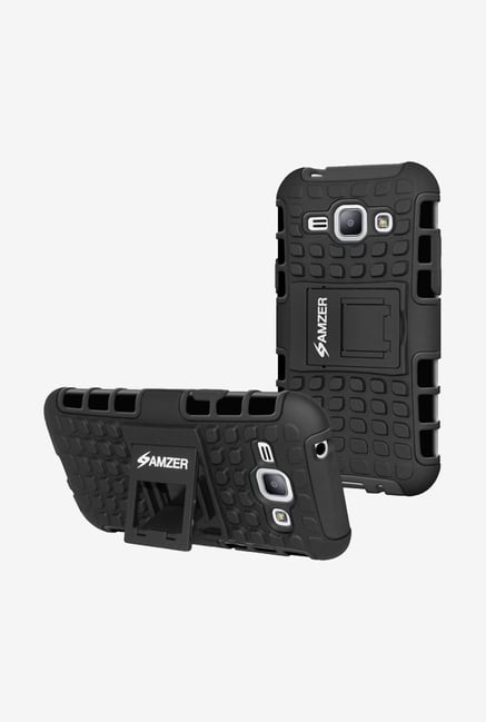 Amzer Hybrid Warrior Case Black for Samsung J1 Amzer Hybrid Warrior Case Black for Samsung J1