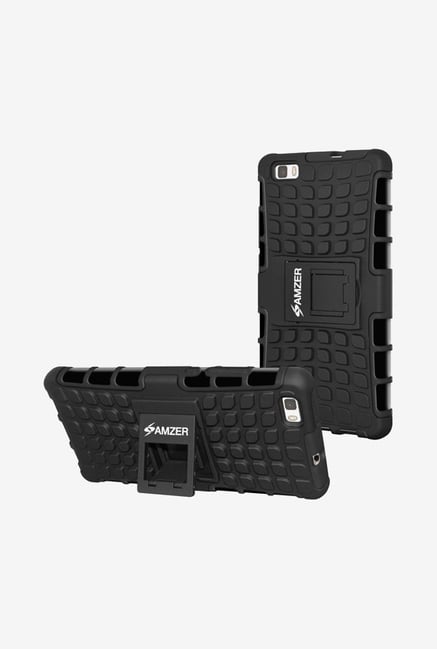 Amzer Hybrid Warrior Case Black for Huawei P8 Lite Amzer Hybrid Warrior Case Black for Huawei P8 Lite