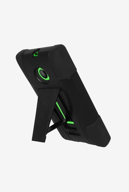 Amzer Dual Layer Hybrid KickStand Case Black for Lumia 435 Amzer Dual Layer Hybrid KickStand Case Black for Lumia 435