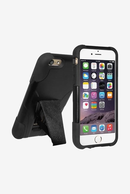 Amzer Dual Layer Hybrid KickStand Case Black for iPhone 6 Amzer Dual Layer Hybrid KickStand Case Black for iPhone 6