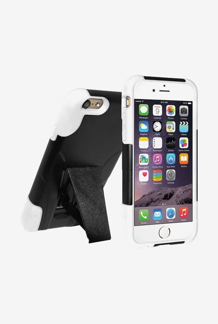 Amzer Dual Layer Hybrid Case Black & White for iPhone 6 Amzer Dual Layer Hybrid Case Black & White for iPhone 6
