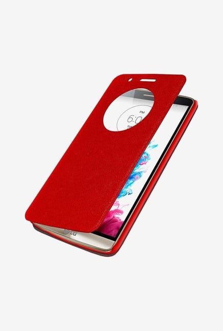 Amzer Flip Case with Quick View Red for LG G3 Amzer Flip Case with Quick View Red for LG G3