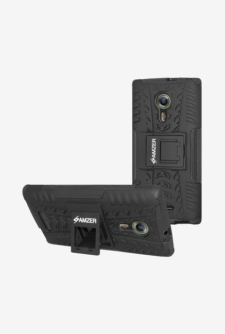 Amzer Hybrid Warrior Case Black for Alcatel OneTouch Flash 2 Amzer Hybrid Warrior Case Black for Alcatel OneTouch Flash 2