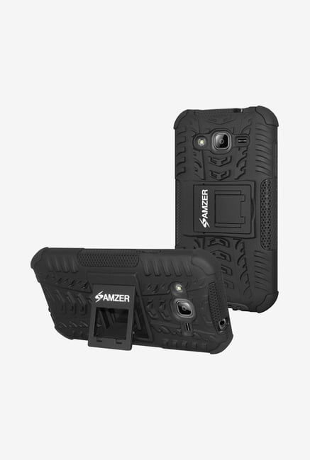 Amzer Hybrid Warrior Case Black for Samsung J3 Amzer Hybrid Warrior Case Black for Samsung J3