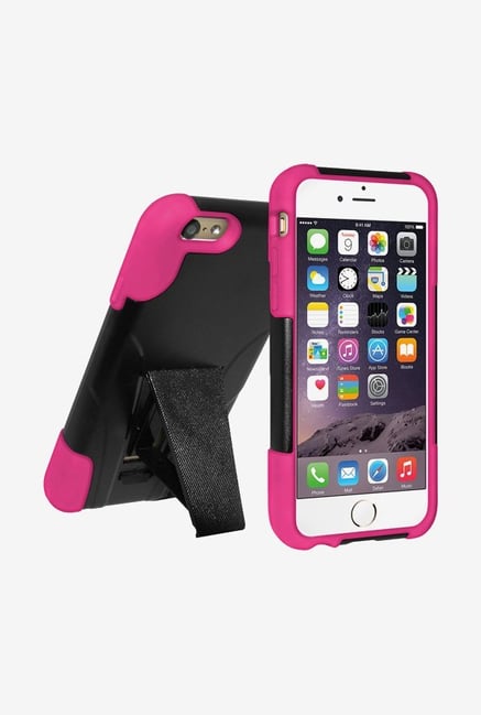 Amzer Dual Layer Hybrid Case Black & Hot Pink for iPhone 6+ Amzer Dual Layer Hybrid Case Black & Hot Pink for iPhone 6+