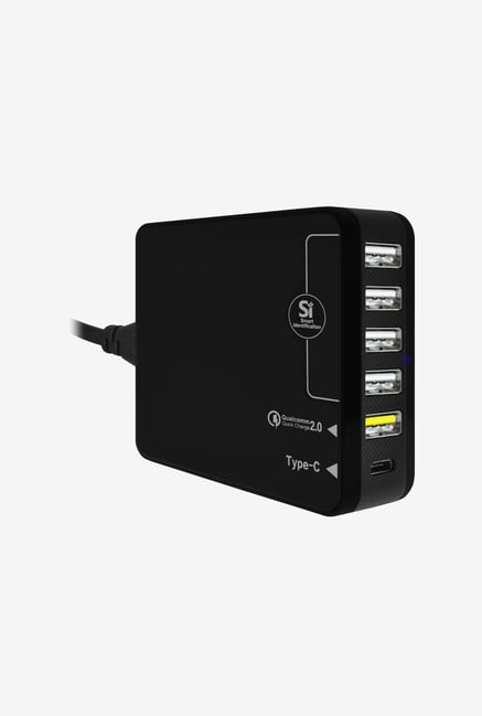 Amzer 35W 6-Port USB Charger Black Amzer 35W 6-Port USB Charger Black