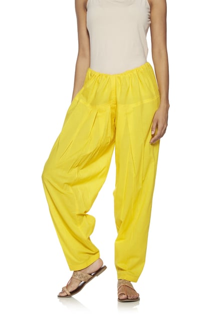 Utsa Yellow Solid Salwar Utsa Yellow Solid Salwar