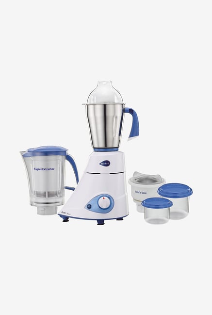 Preethi Blue Leaf - Platinum MG153 550W Mixer Grinder White Preethi Blue Leaf - Platinum MG153 550W Mixer Grinder White