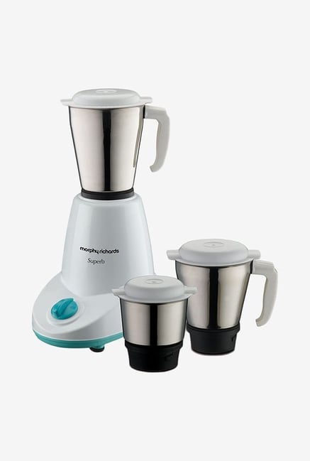 Morphy Richards Superb 3 Jars 500 W Mixer Grinder (White) Morphy Richards Superb 3 Jars 500 W Mixer Grinder (White)
