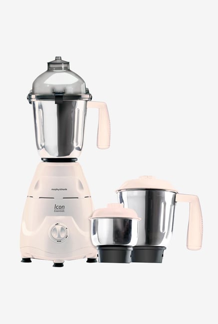 Morphy Richards Icon Essentials 600 W 3 Jars Mixer Grinder (White) Morphy Richards Icon Essentials 600 W 3 Jars Mixer Grinder (White)