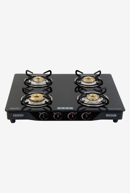 Usha Ebony GS4001 4 Burners Gas Cooktop Black Usha Ebony GS4001 4 Burners Gas Cooktop Black