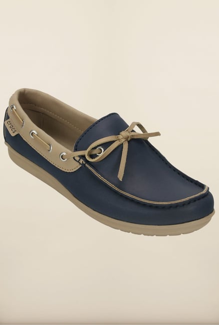 Crocs Wrap Color Lite Navy & Tumbleweed Shoes Crocs Wrap Color Lite Navy & Tumbleweed Shoes