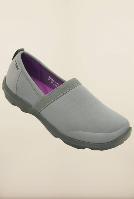Crocs Duet Busy Day Smoke & Graphite Loafers Crocs Duet Busy Day Smoke & Graphite Loafers