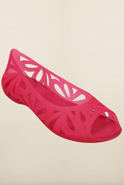 Crocs Adrina III Pink Peeptoe Sandals Crocs Adrina III Pink Peeptoe Sandals