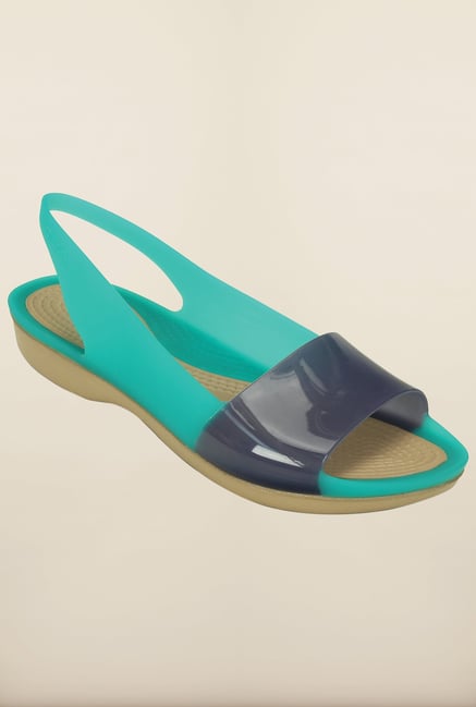 Crocs Turquoise & Violet Sandals Crocs Turquoise & Violet Sandals
