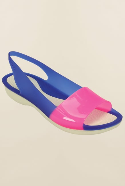 Crocs Blue & Pink Sandals Crocs Blue & Pink Sandals