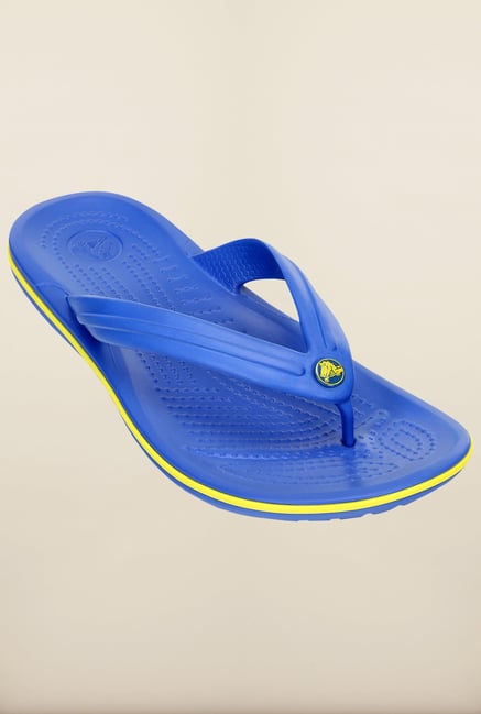Crocs Crocband Varsity Blue & Burst Flip Flops Crocs Crocband Varsity Blue & Burst Flip Flops
